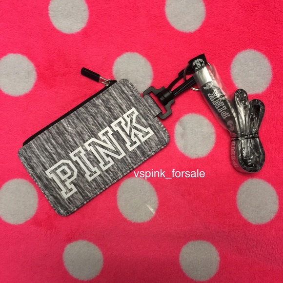 VS PINK Lanyard + ID Holder new - Picture 1 of 3